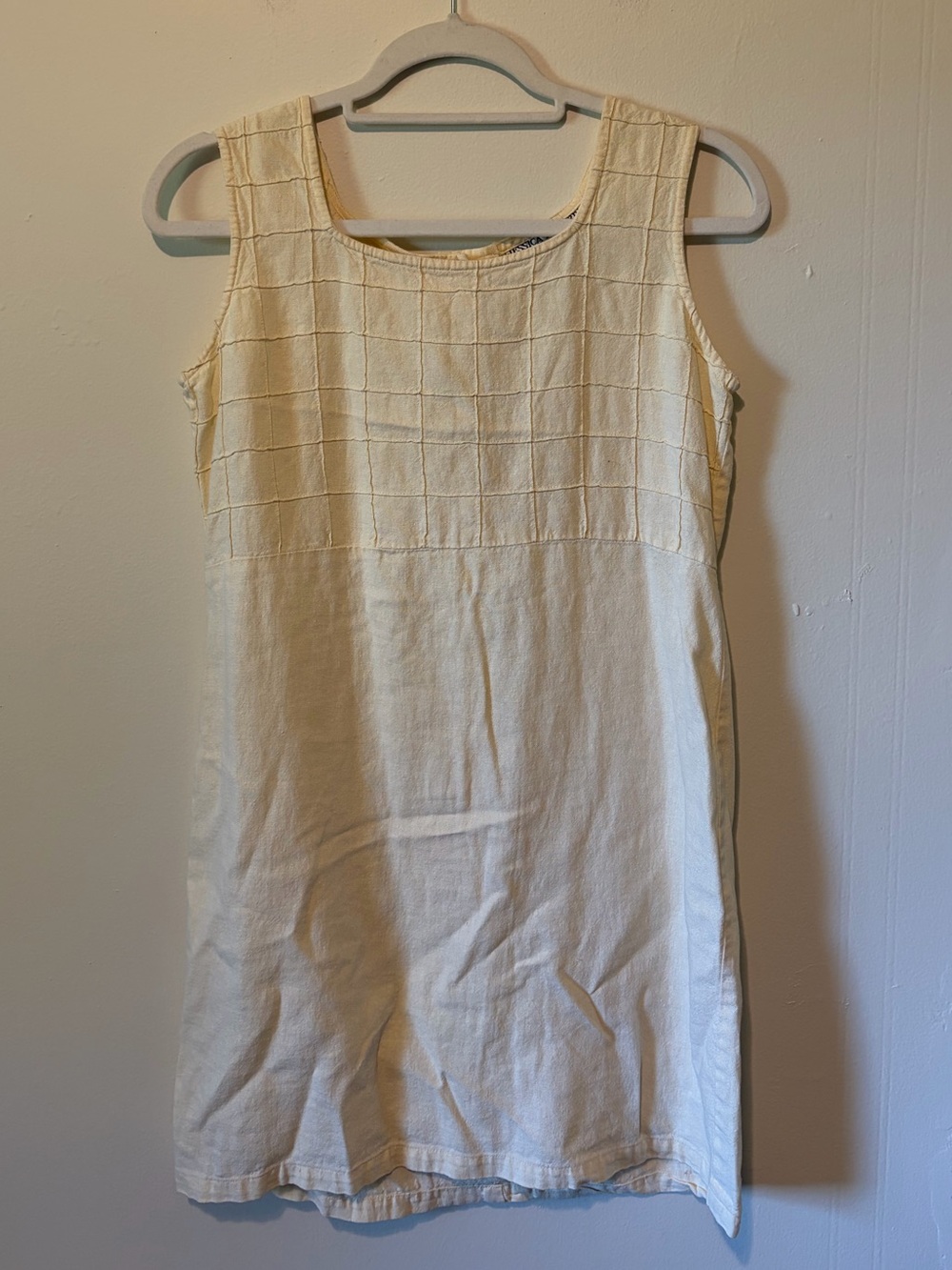 Vintage Jessica Howard Cream Shift Dress